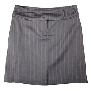 H&M Pinstripe Skirt Workwear Core Office Edit Preppy Old Money‎ Chic Womens 10